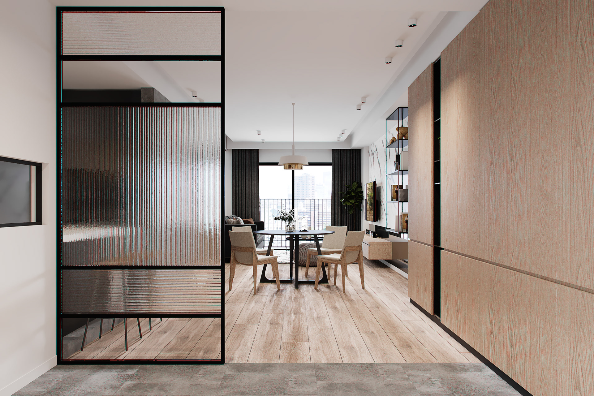 Алюминиевая дверь 