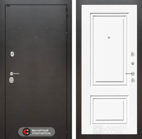 Входная дверь SILVER 26 - Эмаль RAL 9003 Входная дверь SILVER 26 - Эмаль RAL 9003